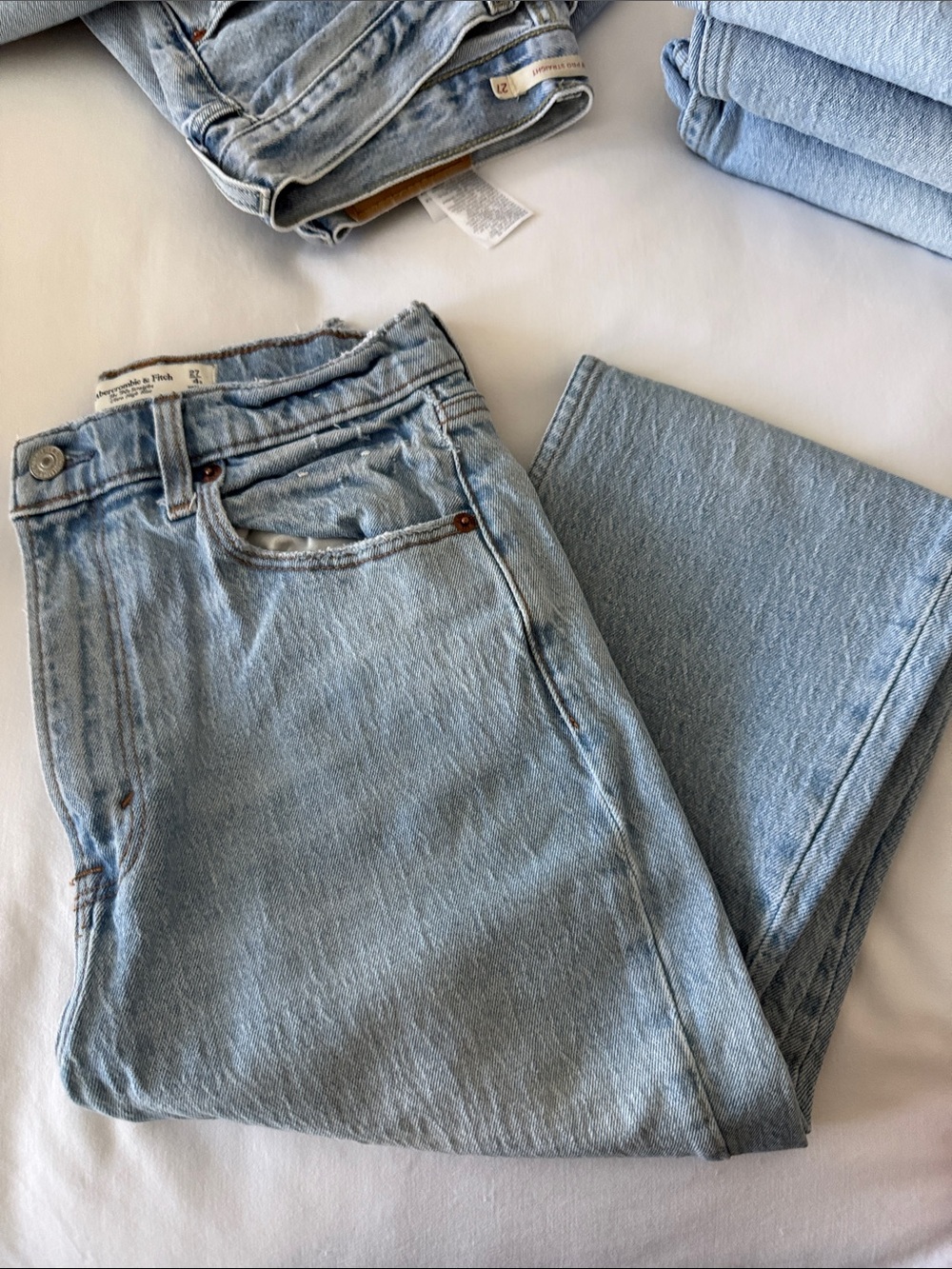 Abercrombie & Fitch Light Blue Vintage-Inspired Jeans